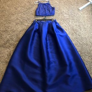 2 piece fancy dress.